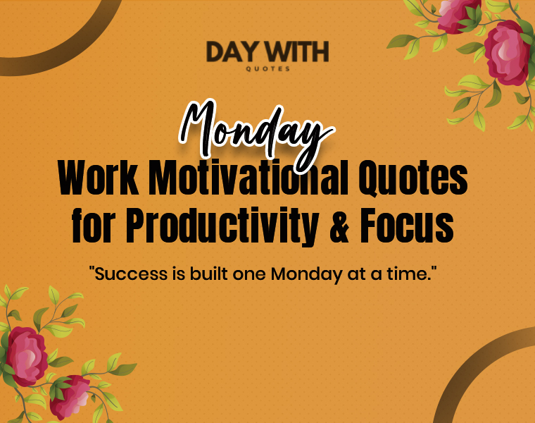 motivational monday quotes for work